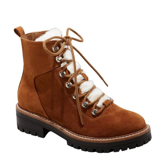 NEW A New Day Womens Leighton Winter Boots 88404584 Cognac Brown 6M - Picture 1 of 10